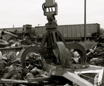 metal scrap yard recycling