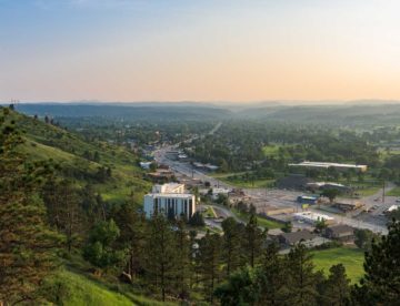 road in Rapid City to recycling center