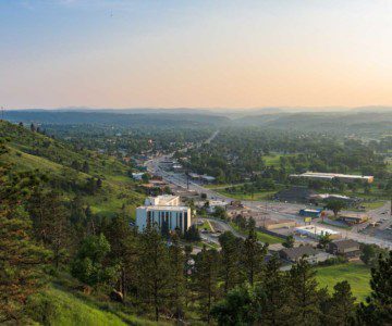 road in Rapid City to recycling center