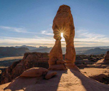 A natural arch in Utah