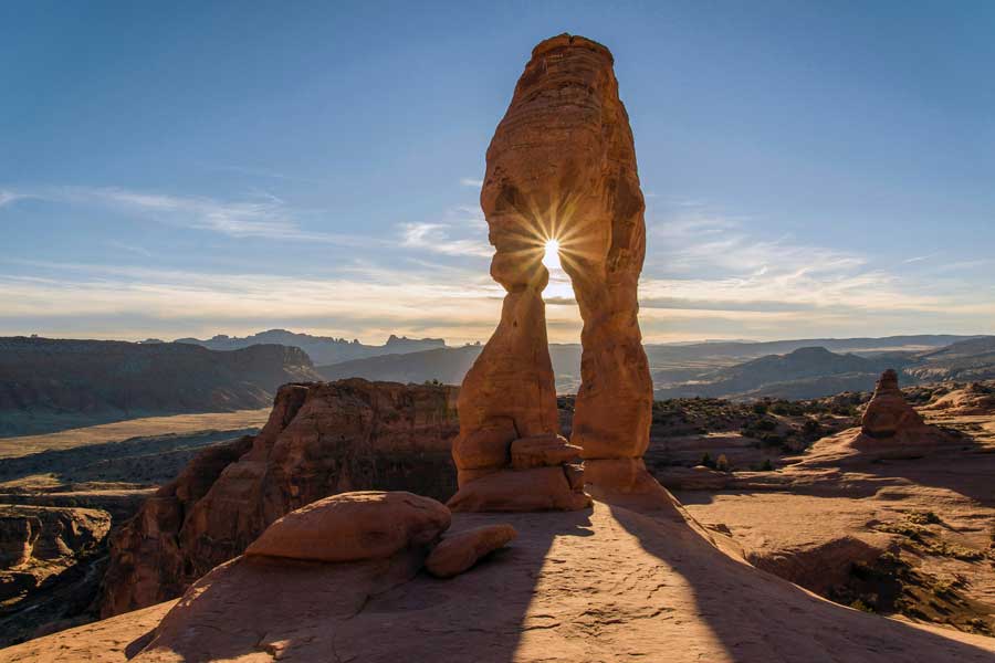 A natural arch in Utah
